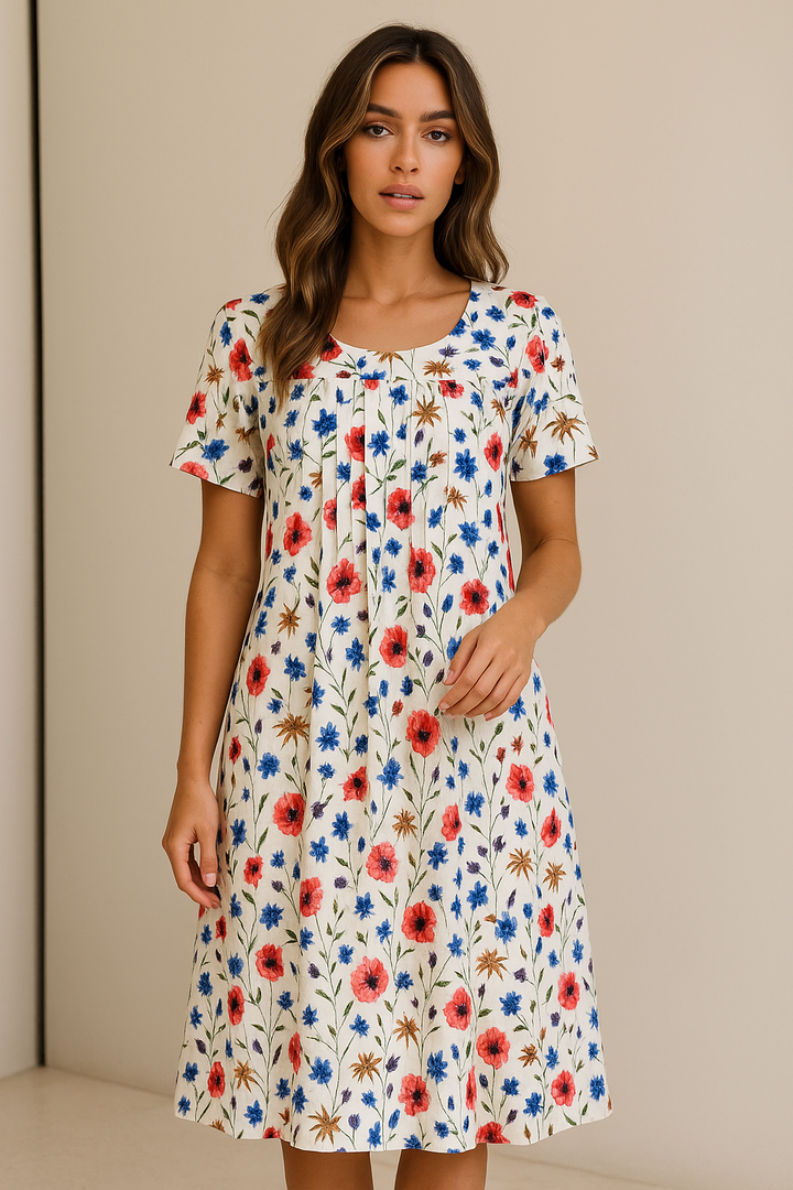 Carolina | Elegantes Kleid mit verspieltem Muster