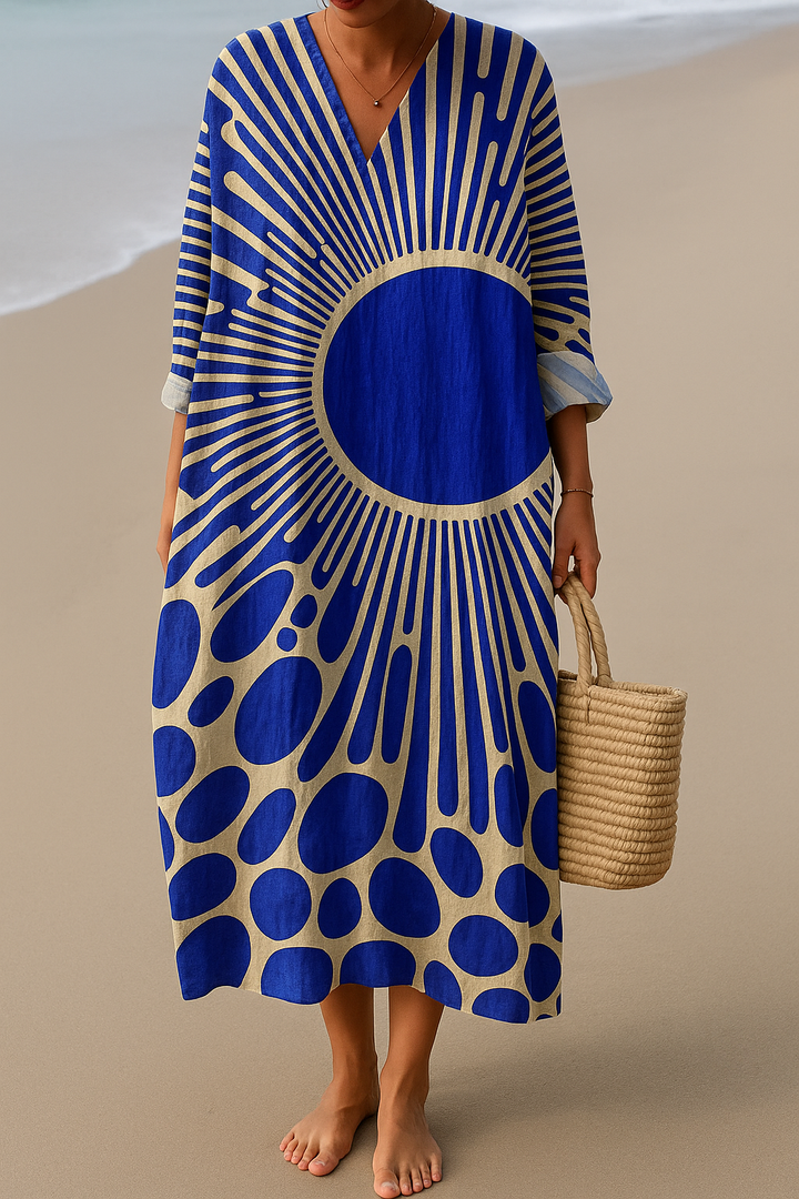 Sofie | Kunstinspirierte Kleid – Natürliche Schönheit, die Blicke auf sich zieht