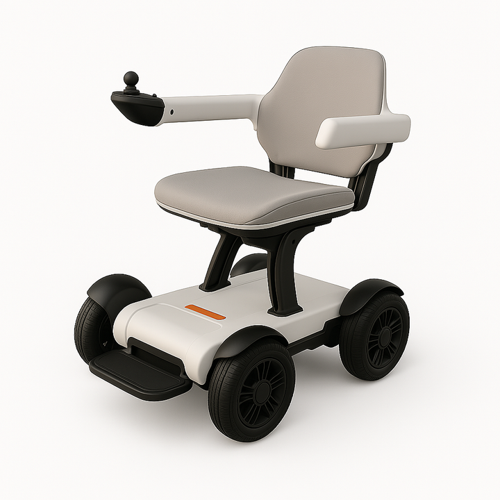 BeeAlien (2025) - Automatischer Faltbarer Elektrorollstuhl - 200W Motor, 120kg Tragfähigkeit, 25 km Reichweite