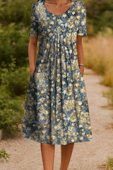 Florales Hellblau