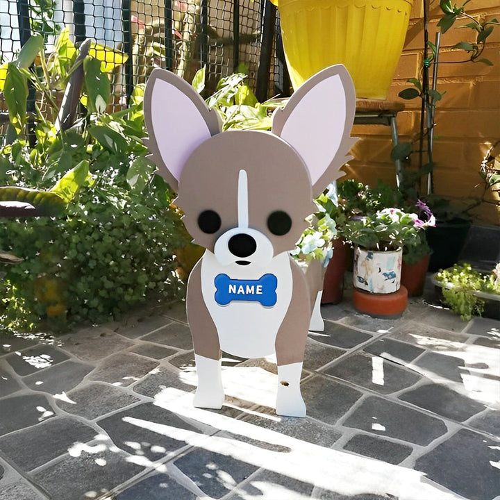 Chihuahua Flower Pot