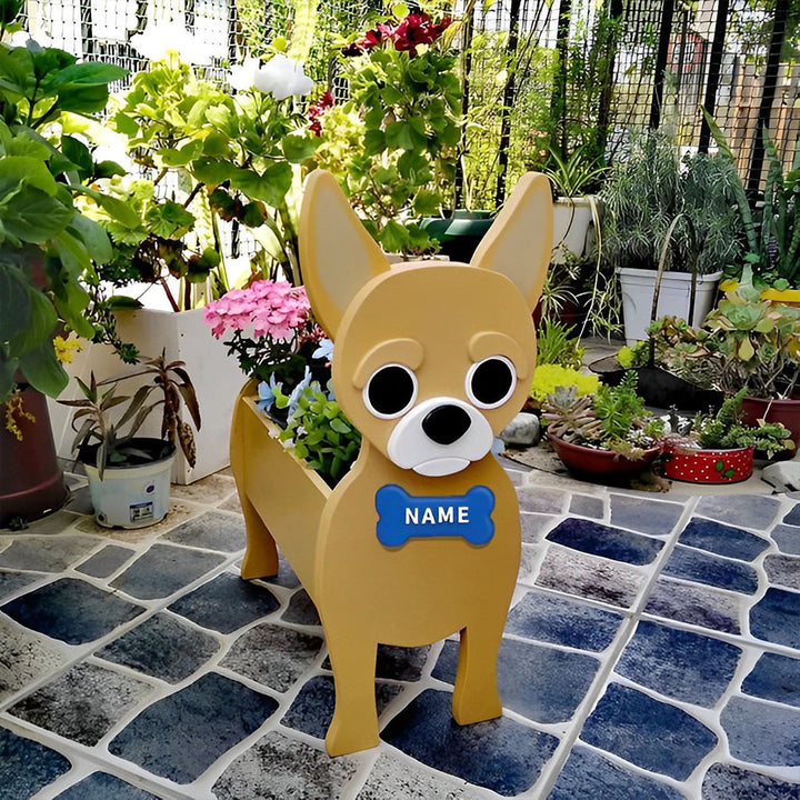 Chihuahua Flower Pot