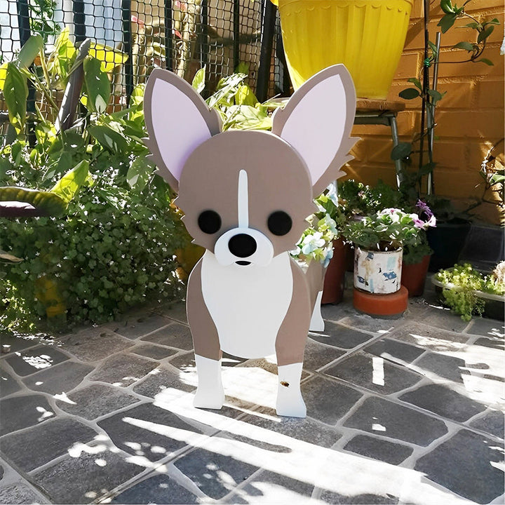 Chihuahua Flower Pot