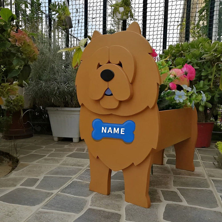 Chow-Chow Flower Pot