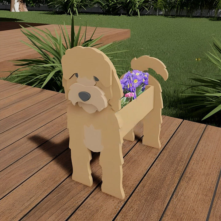 Cockapoo Flower Pot