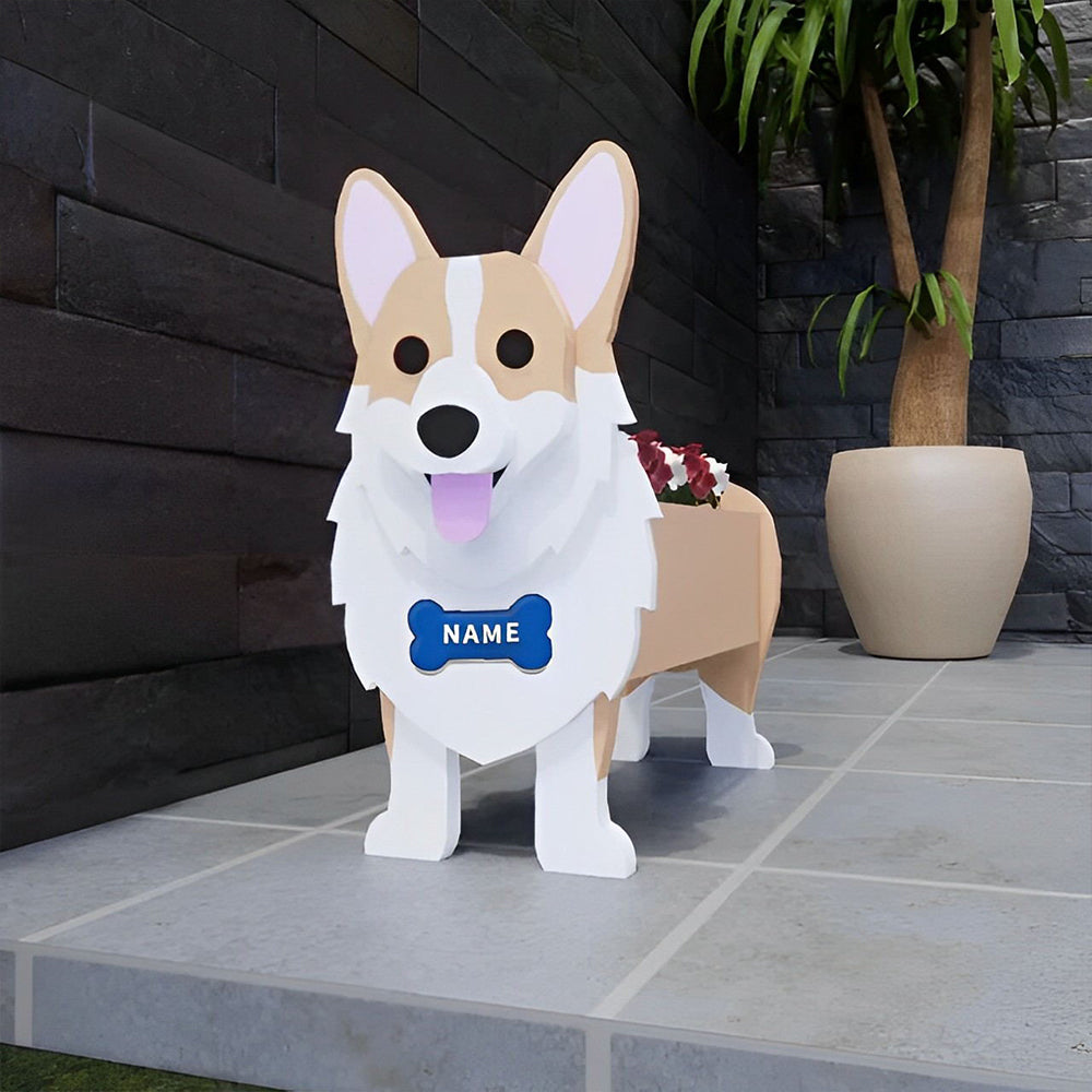 Corgi Planter Pot