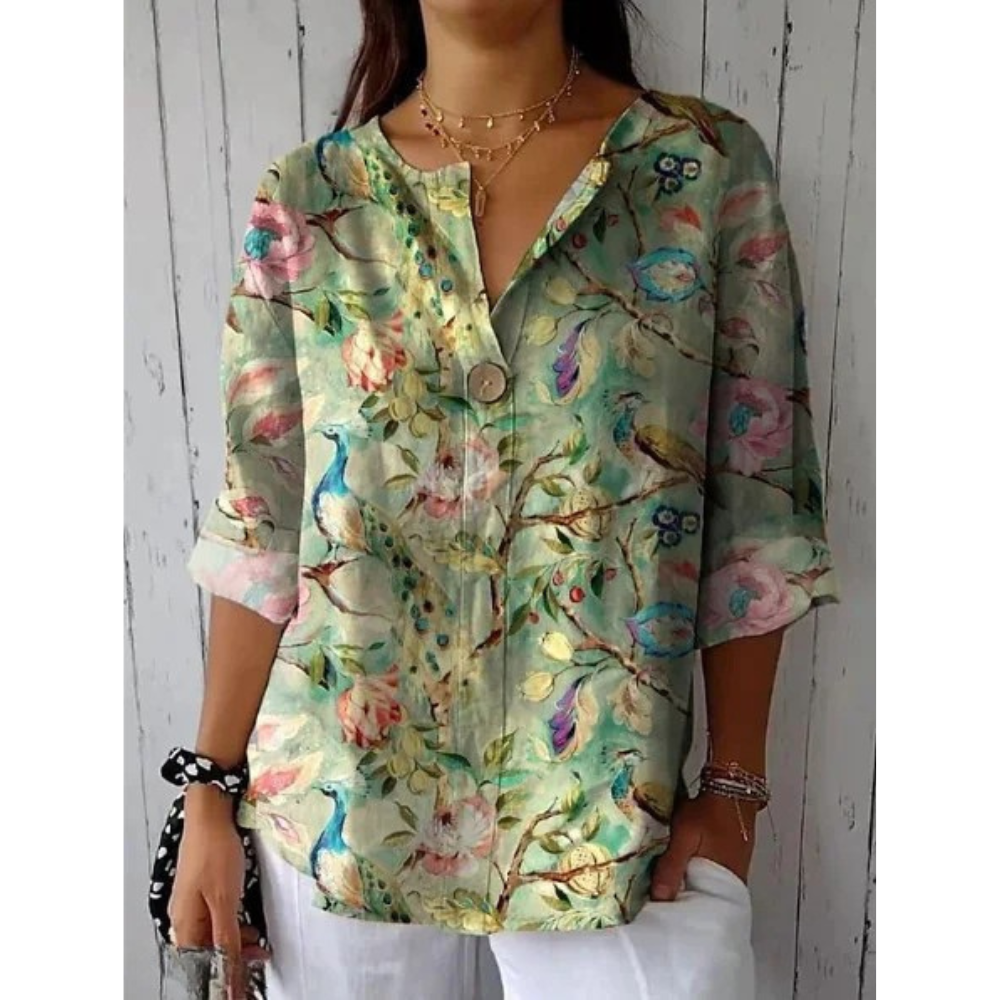Arlene | Elegante Bluse im Blumenmuster