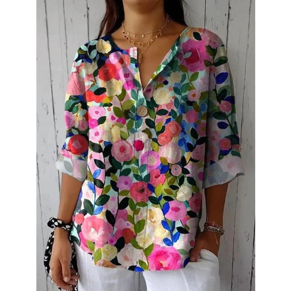 Arlene | Elegante Bluse im Blumenmuster