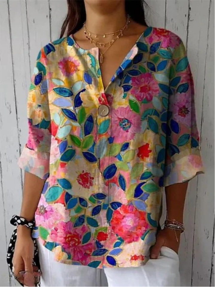 Arlene | Elegante Bluse im Blumenmuster