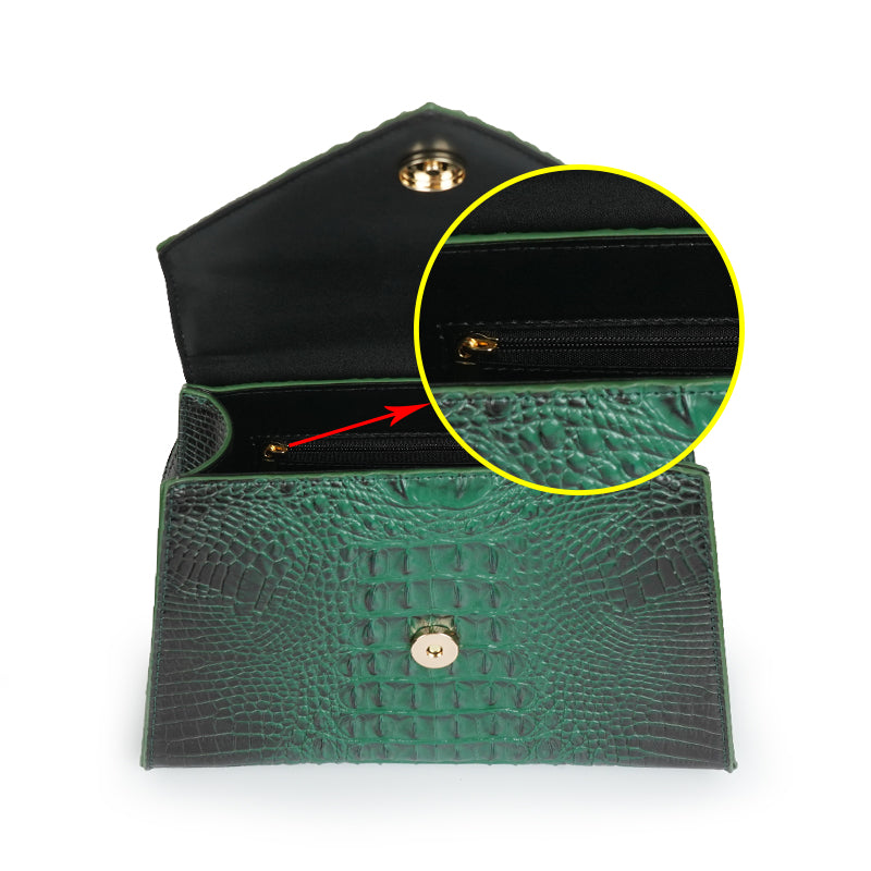 Grüne Valentina Handtasche