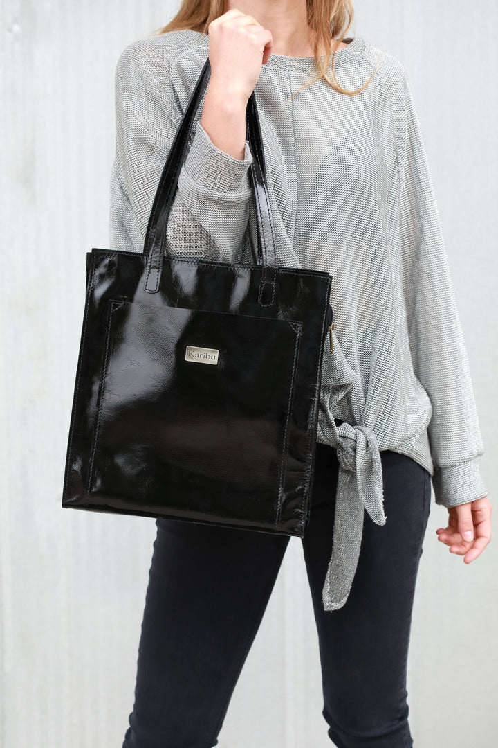 Maria Black Faux Leather Wallet