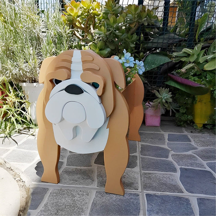 Englische Bulldogge Pflanzgefäß