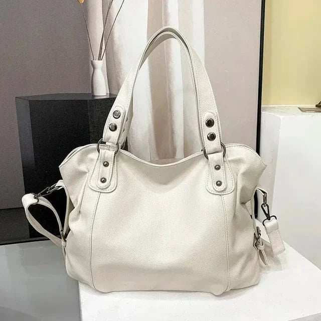 Elegante und multifunktionale Leder-Schultertasche