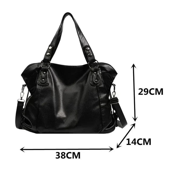 Elegante und multifunktionale Leder-Schultertasche