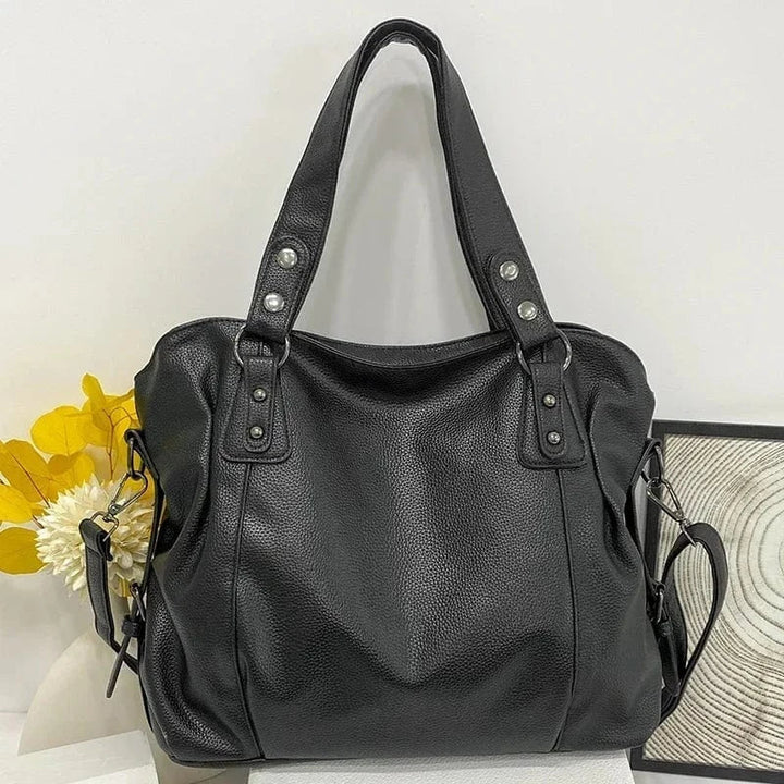 Elegante und multifunktionale Leder-Schultertasche