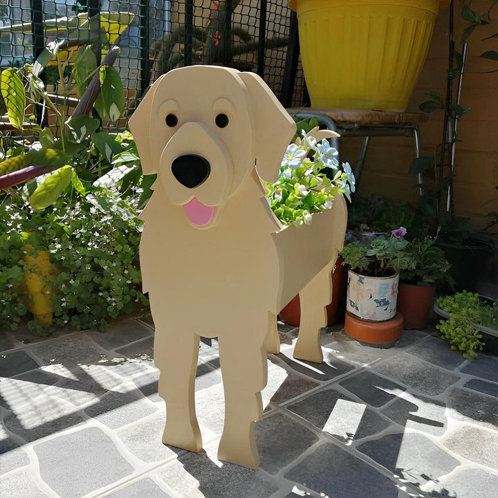 Golden Retriever Flower Pot