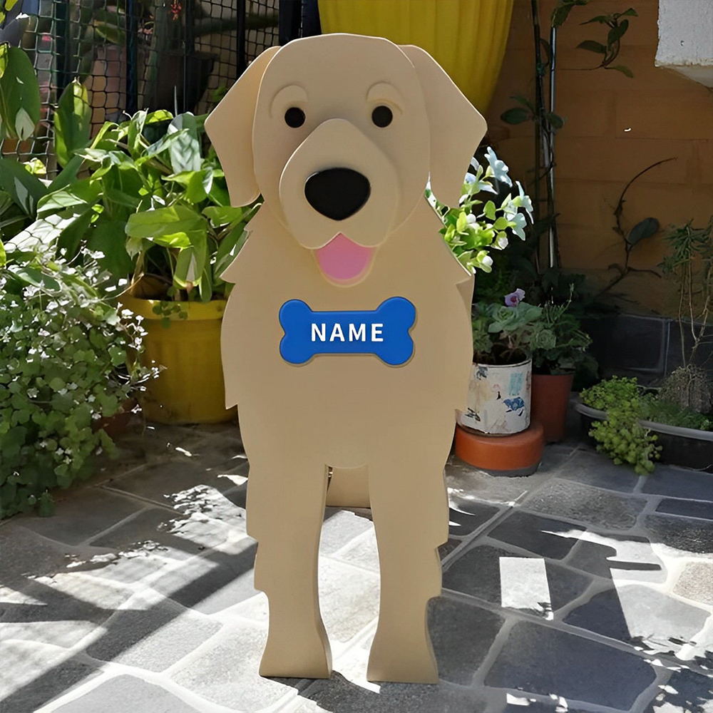 Golden Retriever Flower Pot