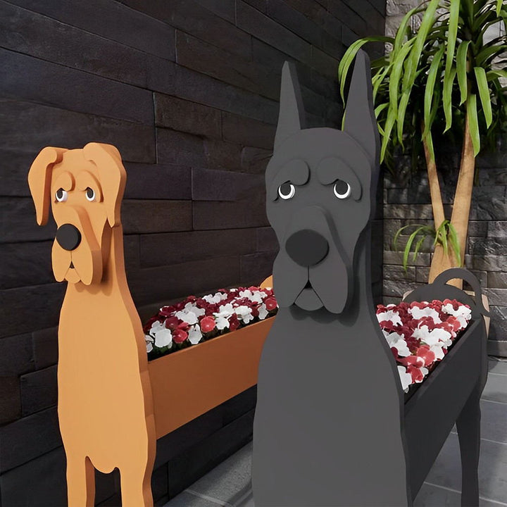 Deutsche Dogge Pflanzgefäß