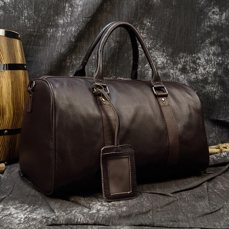 Luxuriöse Weiche Echtleder Reisetasche
