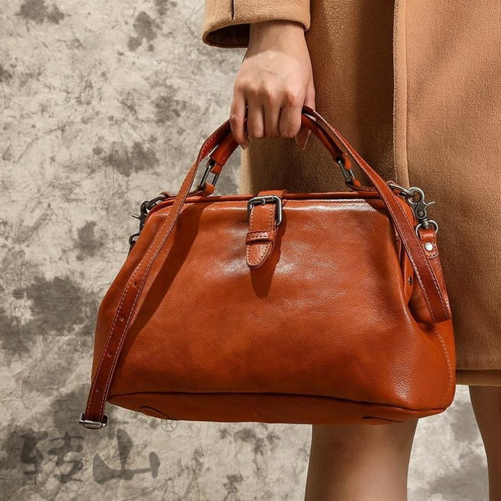 Authentische Leder Schultertasche für Damen