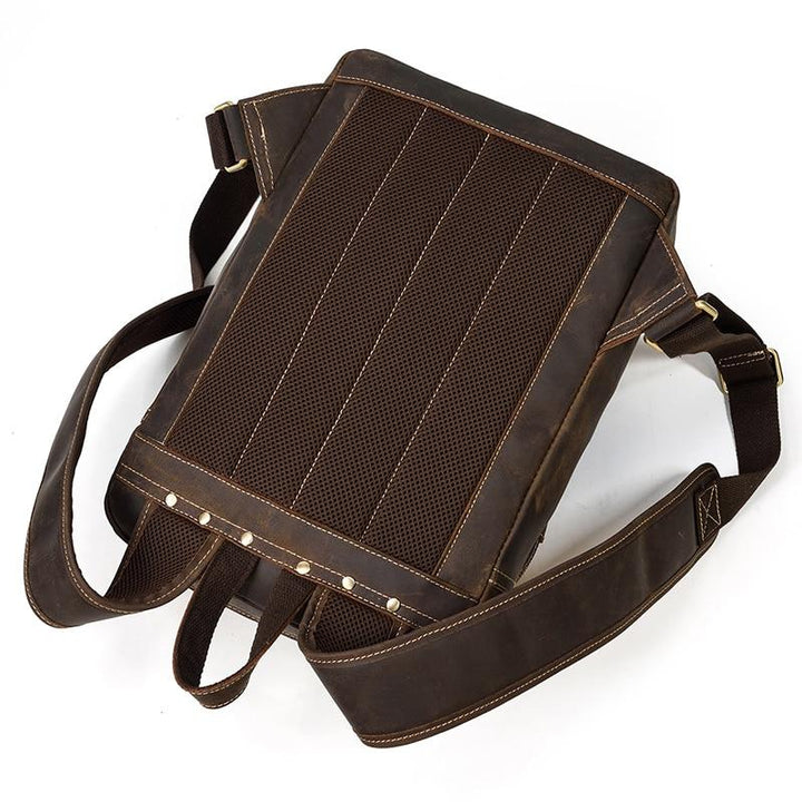 Großer Vintage Leder Rucksack für Herren
