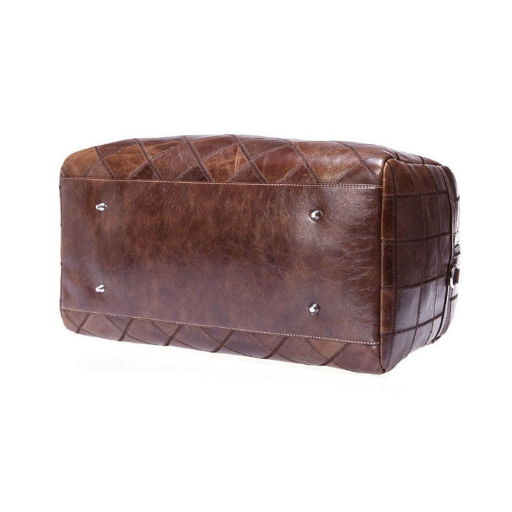 Unisex Echtes Weiches Leder Reisetasche" can be rewritten as "Unisex Genuine Soft Leather Travel Bag.