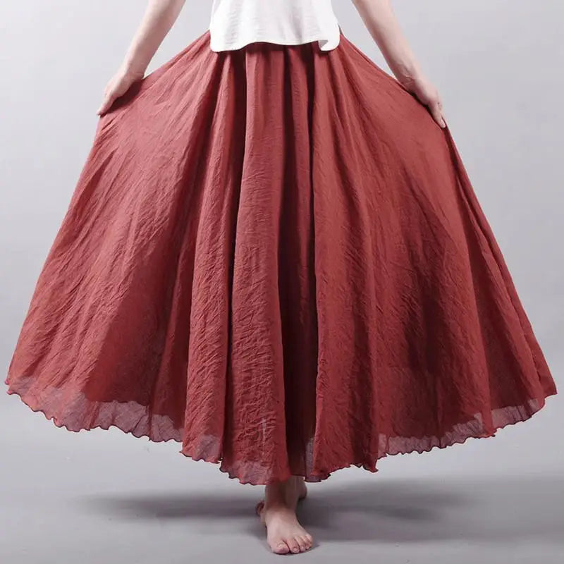 Ines | Eleganter Maxirock für den Sommer mit verspieltem Flair