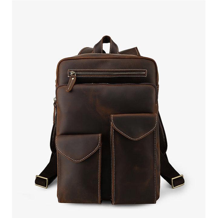 Großer Vintage Leder Rucksack für Herren