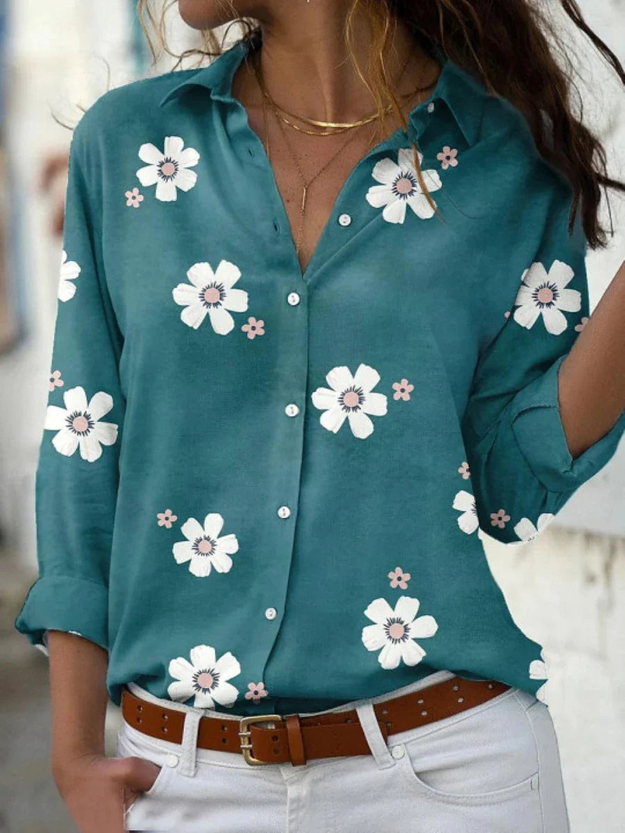 Darya | Blouse with Floral Pattern