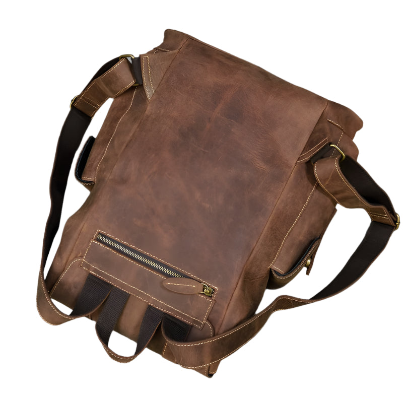 Geräumiger Leder-Rucksack