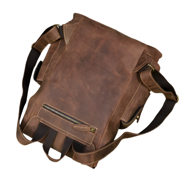 Geräumiger Leder-Rucksack