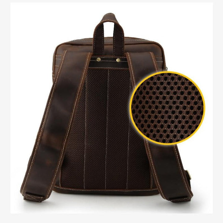 Großer Vintage Leder Rucksack für Herren