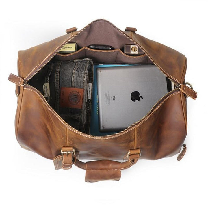 Authentische Leder-Reisetasche