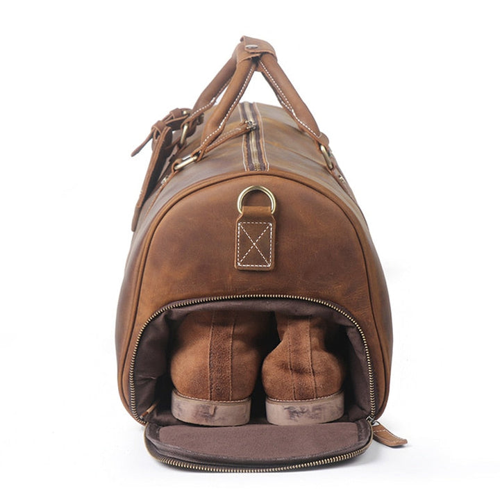 Authentische Leder-Reisetasche