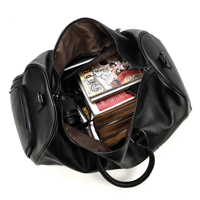 Luxuriöse Weiche Echtleder Reisetasche