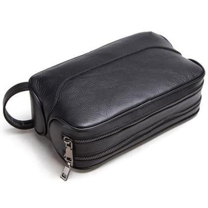 Borsa da toilette in pelle Crazy Horse