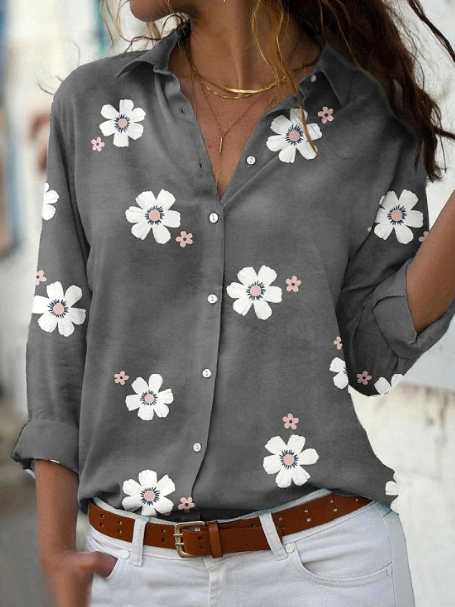 Darya | Blouse with Floral Pattern