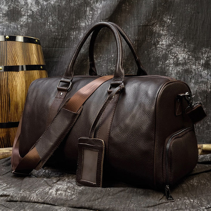 Luxuriöse Weiche Echtleder Reisetasche