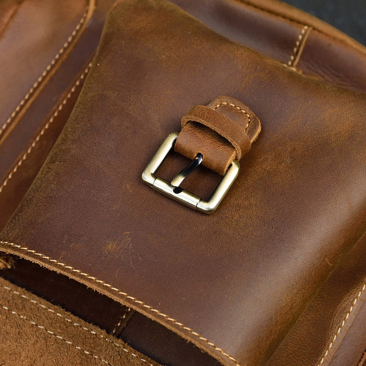 Zaino unisex in pelle Crazy Horse