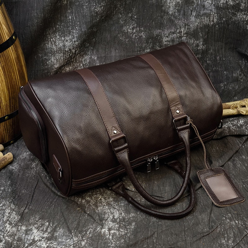 Luxuriöse Weiche Echtleder Reisetasche