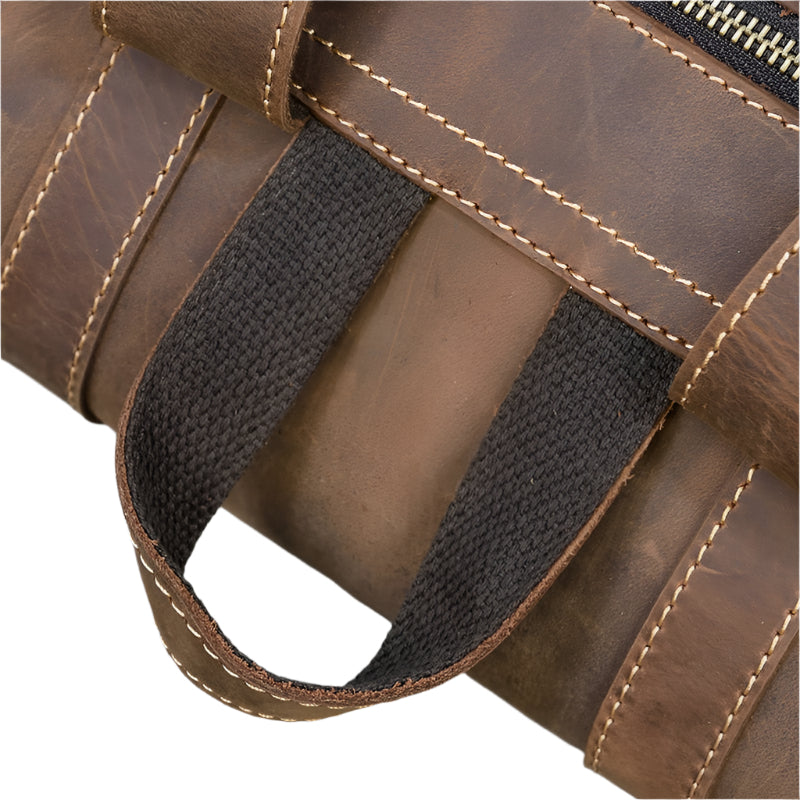 Geräumiger Leder-Rucksack