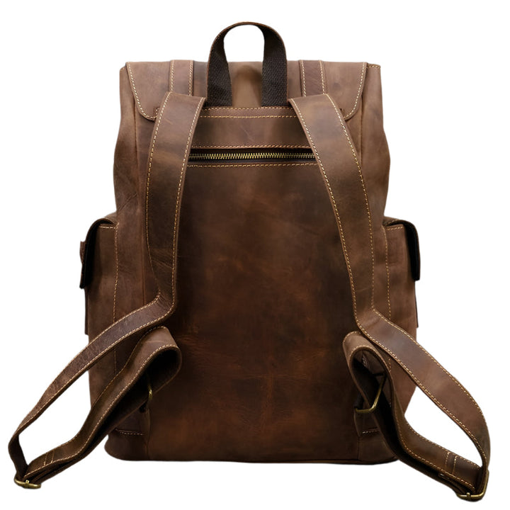 Geräumiger Leder-Rucksack