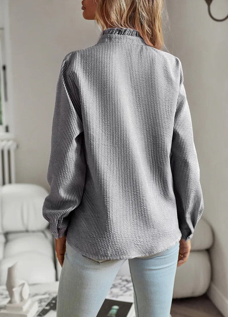 Edith | Elegante Bluse mit zauberhaften Rüschen