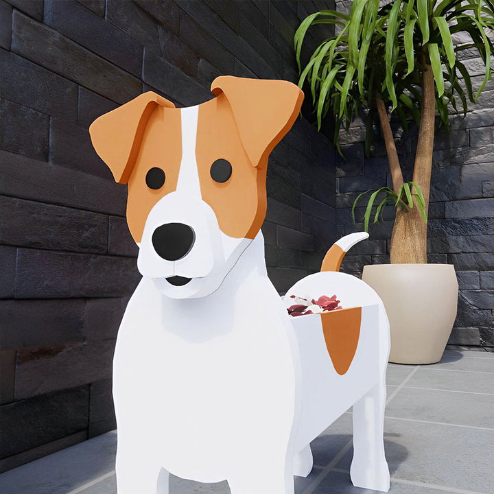 Jack Russell Terrier Flower Pot