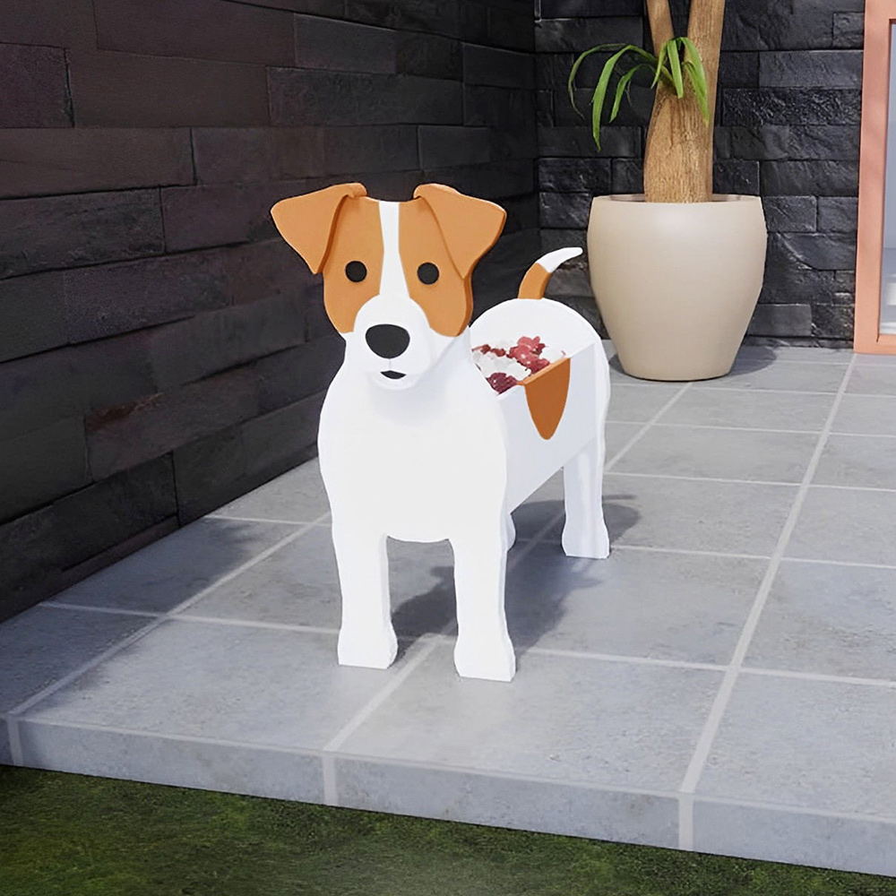 Jack Russell Terrier Flower Pot