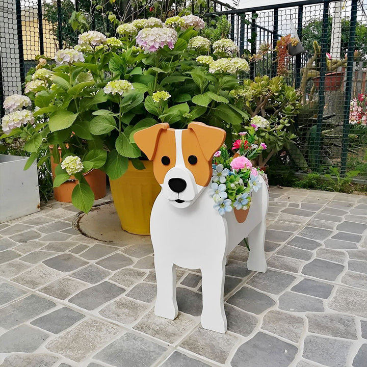 Jack Russell Terrier Flower Pot