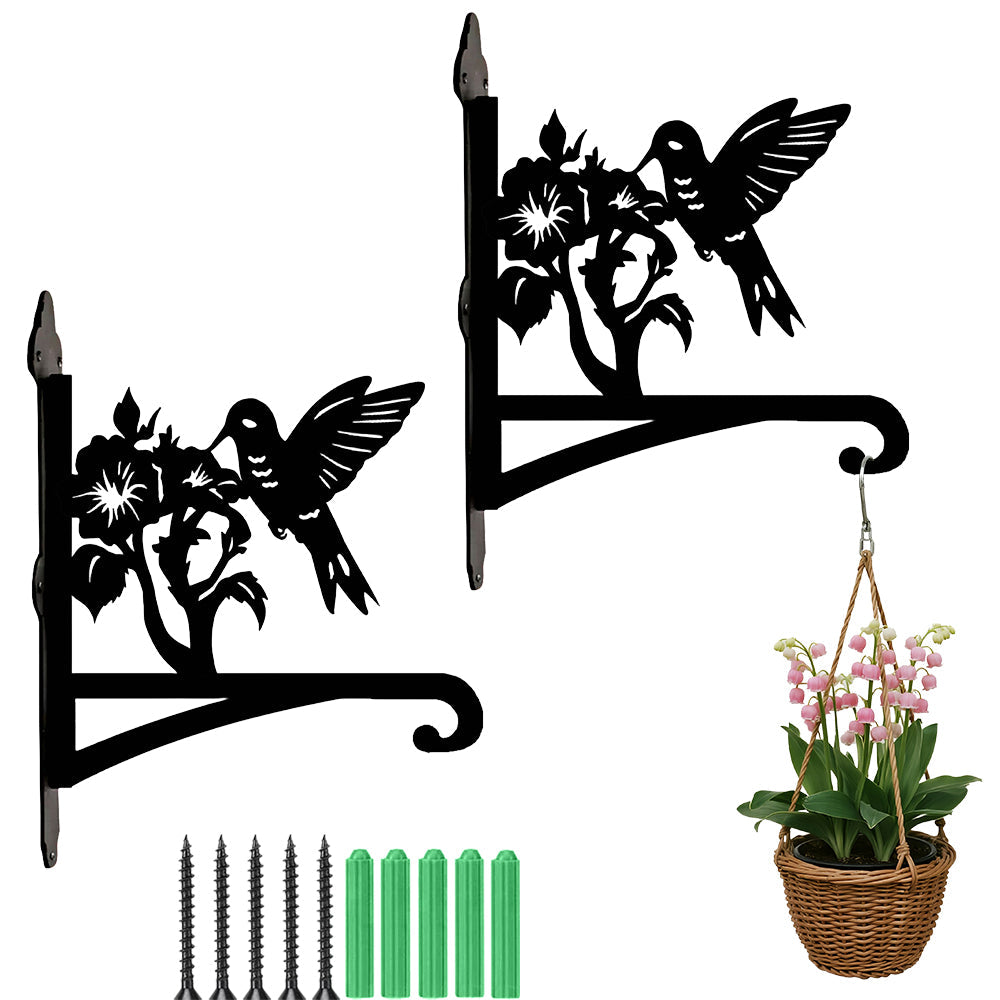 Kolibri und Blume Hängender Pflanzhalter