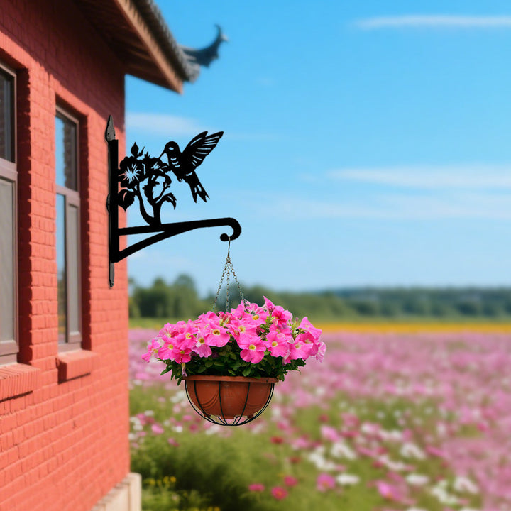 Kolibri und Blume Hängender Pflanzhalter