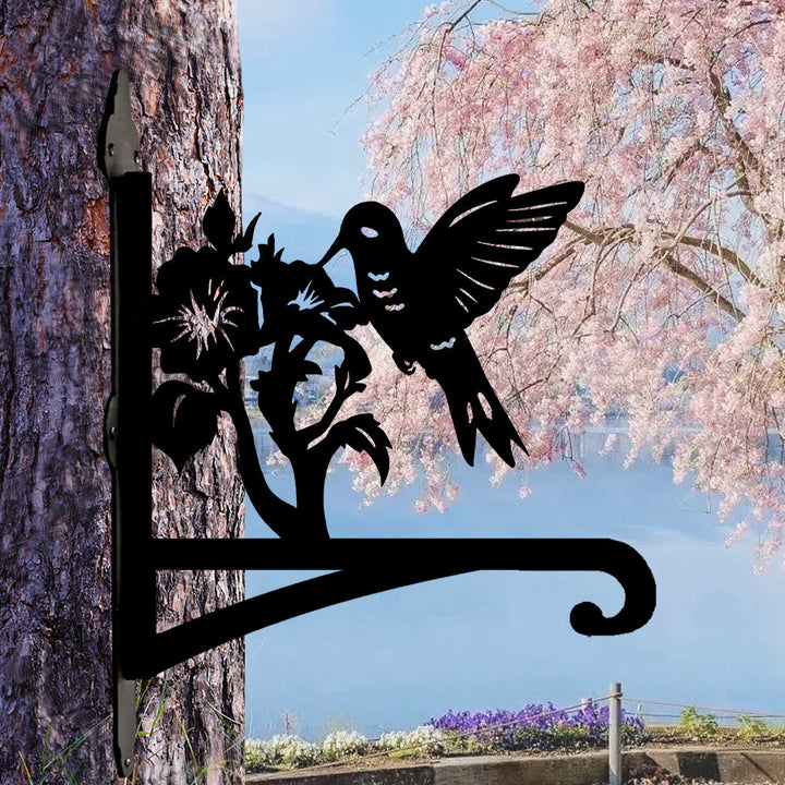 Kolibri und Blume Hängender Pflanzhalter