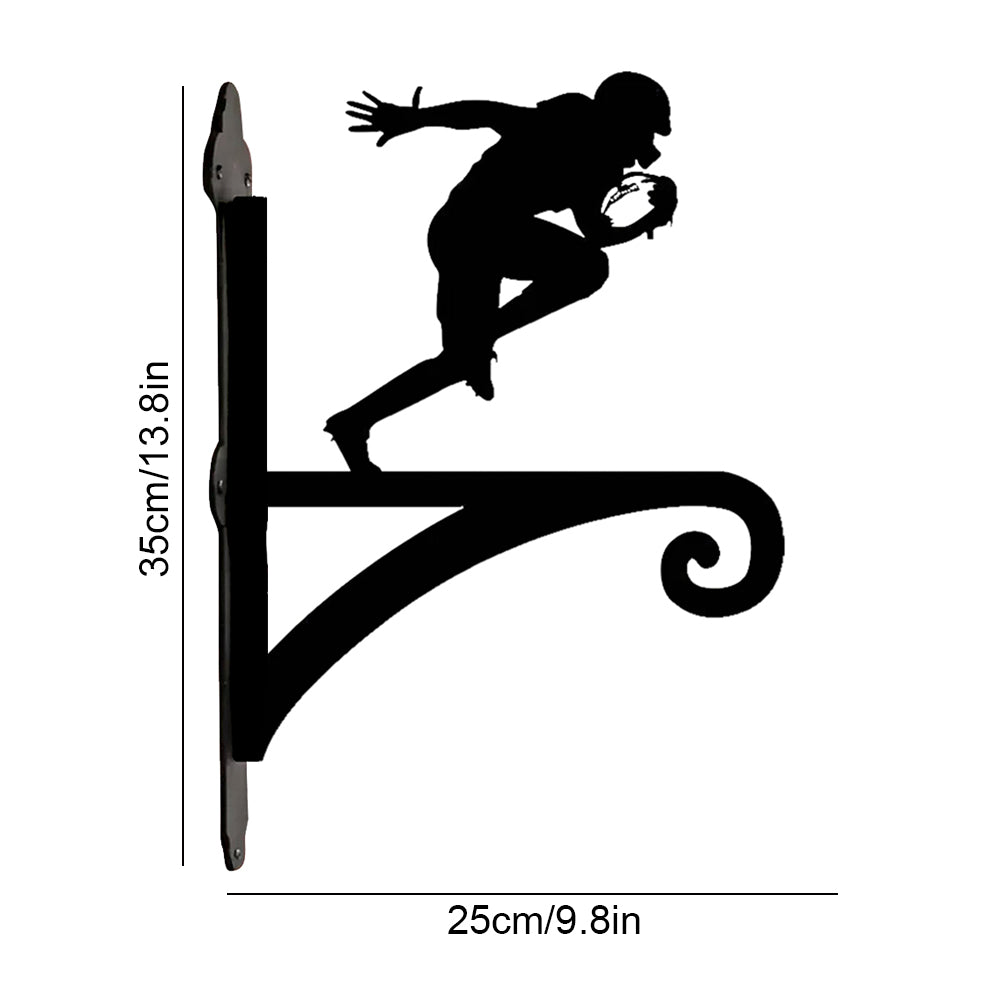 Rugby-Spieler Pflanzenhalter für Wand